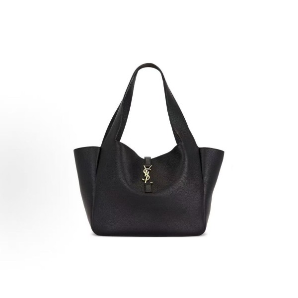 SAINT LAURENT YSL BEA series Logo hardware accessories Tote bag, Tote bag, shopping bag, hand bag, shoulder bag, women\'s style, black